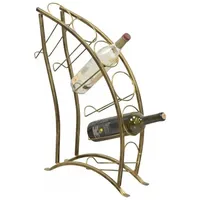 moebel-direkt-online Weinregal 61 x 0 x 61 cm Goldfarben