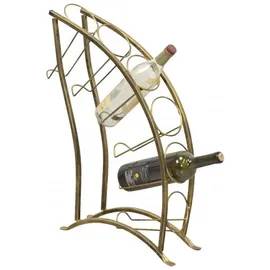 moebel-direkt-online Weinregal 61 x 0 x 61 cm Goldfarben