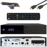 AB Pulse 4K UHD Combo Receiver (1x DVB-S2X Sat, 1x DVB-C/T2 Kabel, Linux E2, PVR, H.265, HDR10, USB 2.0, HDMI, CI, CA-Kartenleser, MicroSD-Slot, LAN, schwarz, 500GB)