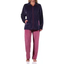 normann-wäschefabrik Hausanzug Nicky Velvet Blau 40/42