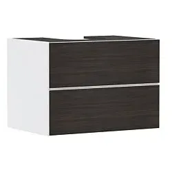 hansgrohe Xevolos E Waschtischunterschrank 54187730 780x555x550mm, 2 Schubladen, mattweiß, Eiche dunkel