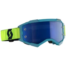 Scott Fury, Crossbrille verspiegelt - Türkis/Neon-Gelb Blau-Verspiegelt