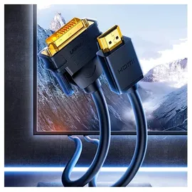 UGREEN Kabel HD106 DVI 24+1 Pin/HDMI 1,5 m Schwarz