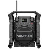 Sangean U-4X Baustellenradio DAB+, UKW Bluetooth®, USB, AUX, NFC wiederaufladbar, wasserdicht, sto�