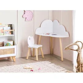 Beliani Kindertisch und Stuhl Set onesize weiß braun