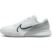 Nike Air Zoom Vapor Pro 2 HC Sneaker, Weiß/Schwarz-Pure-Platin, 38.5 EU