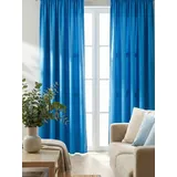 Wirth Dim out Kräuselband 145 x 150 cm blau