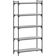 vidaXL Bücherregal 5 Böden 60 x 30 x 154 cm Grau