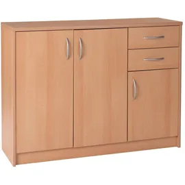 Die Möbelfundgrube Kommode 109 x 86 x 35 cm buche nachbildung