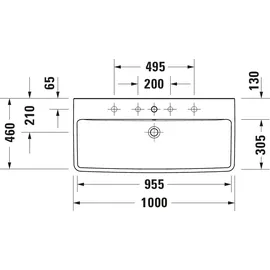 Duravit No.1 Waschtisch 100 x 46 cm (23751000002)