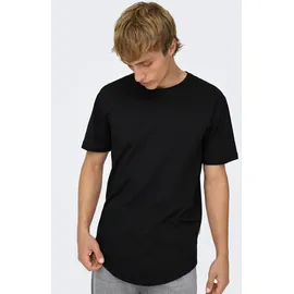 Only & Sons Rundhalsshirt »ONSMATT LONGY SS TEE 3-PACK«, 3 Stk., schwarz