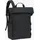 Lässig Wickelrucksack Outdoor Rolltop Schwarz