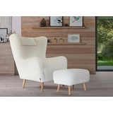 Home Affaire Sessel Telford auch in Fellimitat, B/T/H: 77/92/106 cm«, Gr. Fellimitat, incl. Hocker, B/H/T: 77 cm x 106 cm x 92 cm, beige (creme) Ohrensessel mit und ohne in vielen Bezugsqualitäten