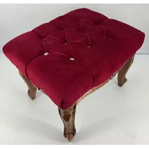 Casa Padrino Fußhocker Antik Barock 52 x 39 x 0 cm Braun