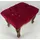 Casa Padrino Fußhocker Antik Barock 52 x 39 x 0 cm Braun