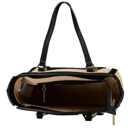Valentino Demetra Henkeltasche Kunstleder Beige/Black