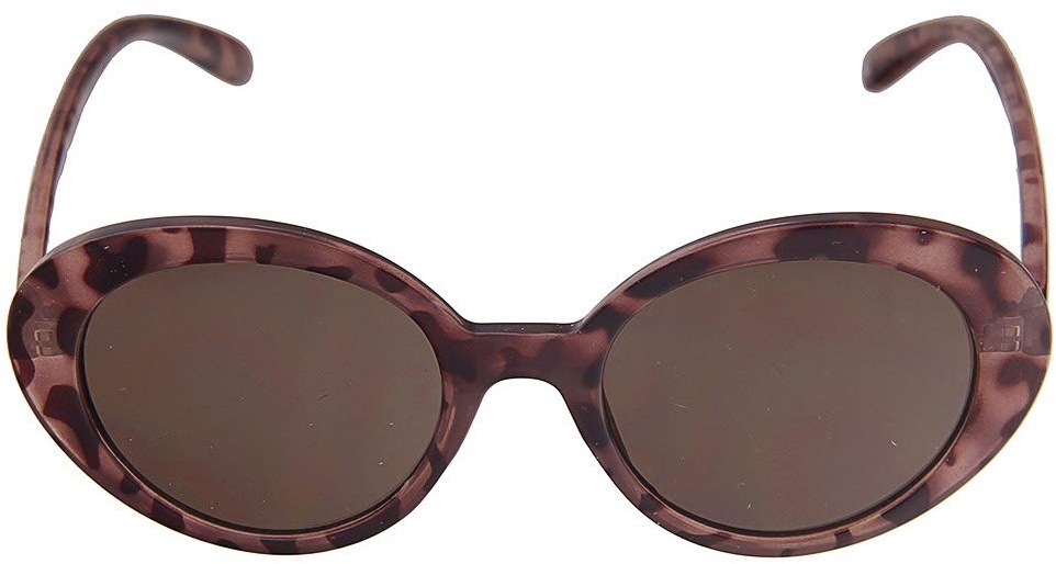 Leslii Damen-Sonnenbrille braune Retro-Brillen Horn-Look Braun Kunststoff Sunglasses Designer-Brille