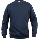 New Wave Rundhalspullover Basic Roundneck Blau 100