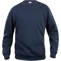 New Wave Rundhalspullover Basic Roundneck Blau 100