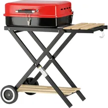 TRIZERATOP Mobiler Holzkohlegrill mehrfarbig