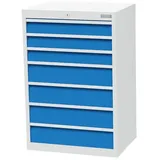 Bedrunka + Hirth Schubladenschrank »«, BxHxT: 68 x 101,9 x 50 cm, grau/blau - grau | blau