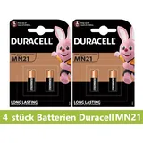 4 x Duracell Alkaline Batterie MN21 A23 V23GA LRV08 8LR932 12V Blister