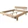 MASSIVMOEBEL24.DE Balkenbett 200 x 200 cm naturgeölt Beige