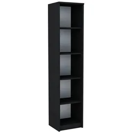 matkam Bücherregal 40 x 35 x 182 cm Schwarz