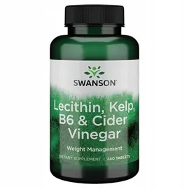 Swanson Health Products Lecithin, Kelp, B6 und Apfelessig Tabletten 240 St.