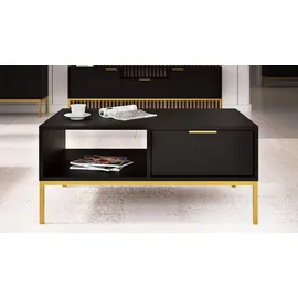 raumhirsch furniture Couchtisch Austin Schwarz Gold 60 x 45 x 100 cm