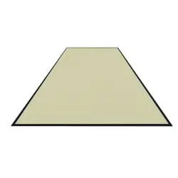 Schmutzfangmatte Colorstar, hellgelb, waschbar, glatter Rücken 74606085150-C55 , Maße (B x T): 60 x 85 cm