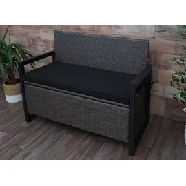 MCW MCW-F39 2er Sitzbank 120 x 60 x 85 cm Grau