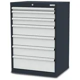 Simplaflex Schubladenschrank, BxHxT: 70 x 102 x 57,5 cm - grau