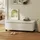 Homcom Sitzbank Polsterbank Cord Beige 112 x 42 x 40 cm