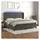 vidaXL Boxspringbett 200 x 200 cm Dunkelgrau
