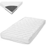 Lorelli Lorelli, Matratze Eco Tex 120 x 60 x 10 (120 x 60 cm antiallergisch Bezug waschbar Schaumstoff weiß uni