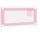 vidaXL Kleinkind-Bettschutzgitter Rosa 150x25 cm Stoff