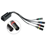 Pronomic NetCore SP-3M Multicore-Spliss male Schwarz