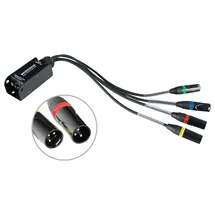 Pronomic NetCore SP-3M Multicore-Spliss male Schwarz