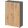 bümö Aktenschrank 80 x 35 x 114,4 cm grau