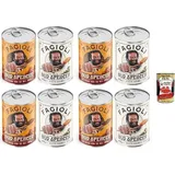Fagioli alla Bud Spencer Testpaket Tex Mex und Borlotti, Bud Power- Bud-Spencer-Tex Mex Bohnen fertig zum Probieren 8 x 400gr + Italian Gourmet pol...