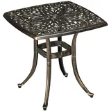 Okwish Beistelltisch 54 x 54 x 52,5 cm Bronze