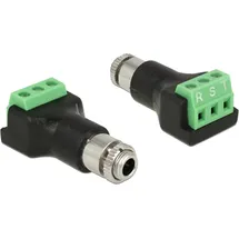 DeLock Audio Adapter 3,5mm Klinken-Buchse 3 Pin (Klinkenadapter)