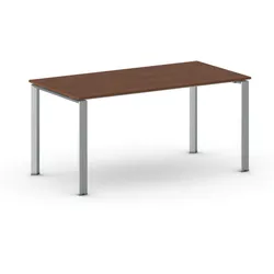 Konferenztisch, Besprechungstisch PRIMO INFINITY 160x80 cm, Kirschbaum, graues Fußgestell