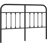 vidaXL Ersatz-Kopfteil Metall Schwarz 140 cm