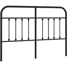 vidaXL Ersatz-Kopfteil Metall Schwarz 140 cm