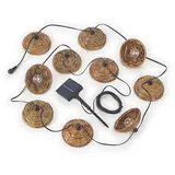 RL Außenleuchte Lichterkette Solarleuchte 10x Glühbirne Fernbedienung LED L 57 cm