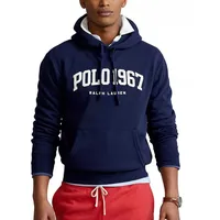 Polo Ralph Lauren Kapuzensweatshirt Kapuzen Sweatshirt Logo Fleece Hoodie Sweater Pulli Hooded Jumper blau