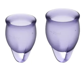 Satisfyer Feel Confident Menstrual Cup Lila