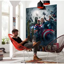 KOMAR Fototapete Marvel, Mehrfarbig, 184x254 cm, Fsc, Tapeten, - Größe 184 x 254 bunt B:184m H:254m L:254m, Papier, Kinderzimmer